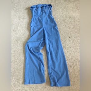Fun blue strapless Crystal Sky jumpsuit